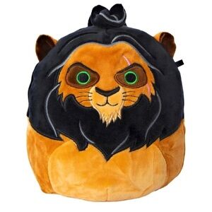 Lion Squishmallows Scar from Disney's Lion King (6.5in)  with Black Mane